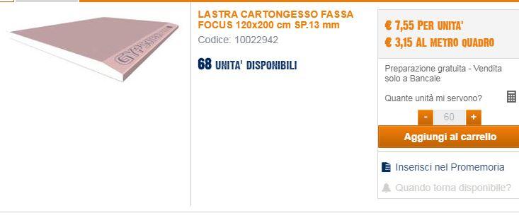 bricoman cartongesso - lastra rosso
