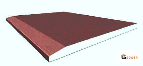 Cartongesso grigio e rosso per isolamento termico e acustico, materiale edile per ristrutturazioni